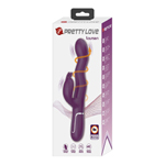 派蒂菈-勞爾森4x7頻激爽蠕動震動棒-紫