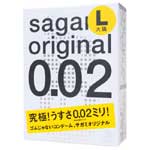 Sagami-相模元祖-002超激薄保險套衛生套3片裝(L-加大)