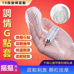 調情G點10頻震動手指套-透明
