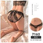 造型露臀內褲-7162-黑