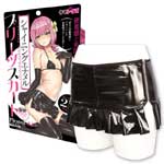 日本Tama Toys＊偽の娘2L-光沢迷你開岔百褶裙