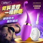 LETEN｜隱形寶貝系列 天鵝｜無線遙控10頻強震情趣跳蛋/USB充電 紫