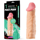 夜櫻YEAIN 大男人主義者征服MM終極殺器YY909 仿真加長套2.5CM【矽膠優/盒裝】