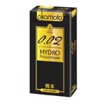 okamoto岡本 002 HYDRO薄型之王水感勁薄保險套衛生套12入裝