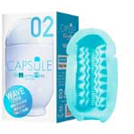 日本MENS MAX CAPSULE 02 WAVE 太空艙型藍色波浪型飛機杯