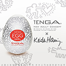 日本TENGA＊Keith Haring漫畫款 挺趣蛋-緊貼柔軟型